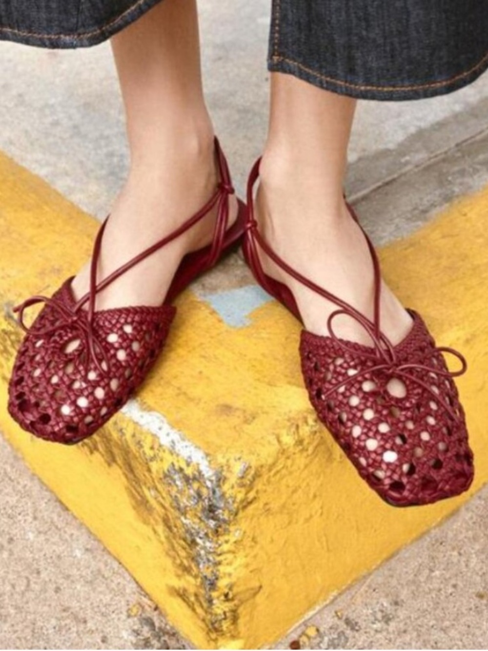 Zara slingback woven sandals. - Picture 2 of 6